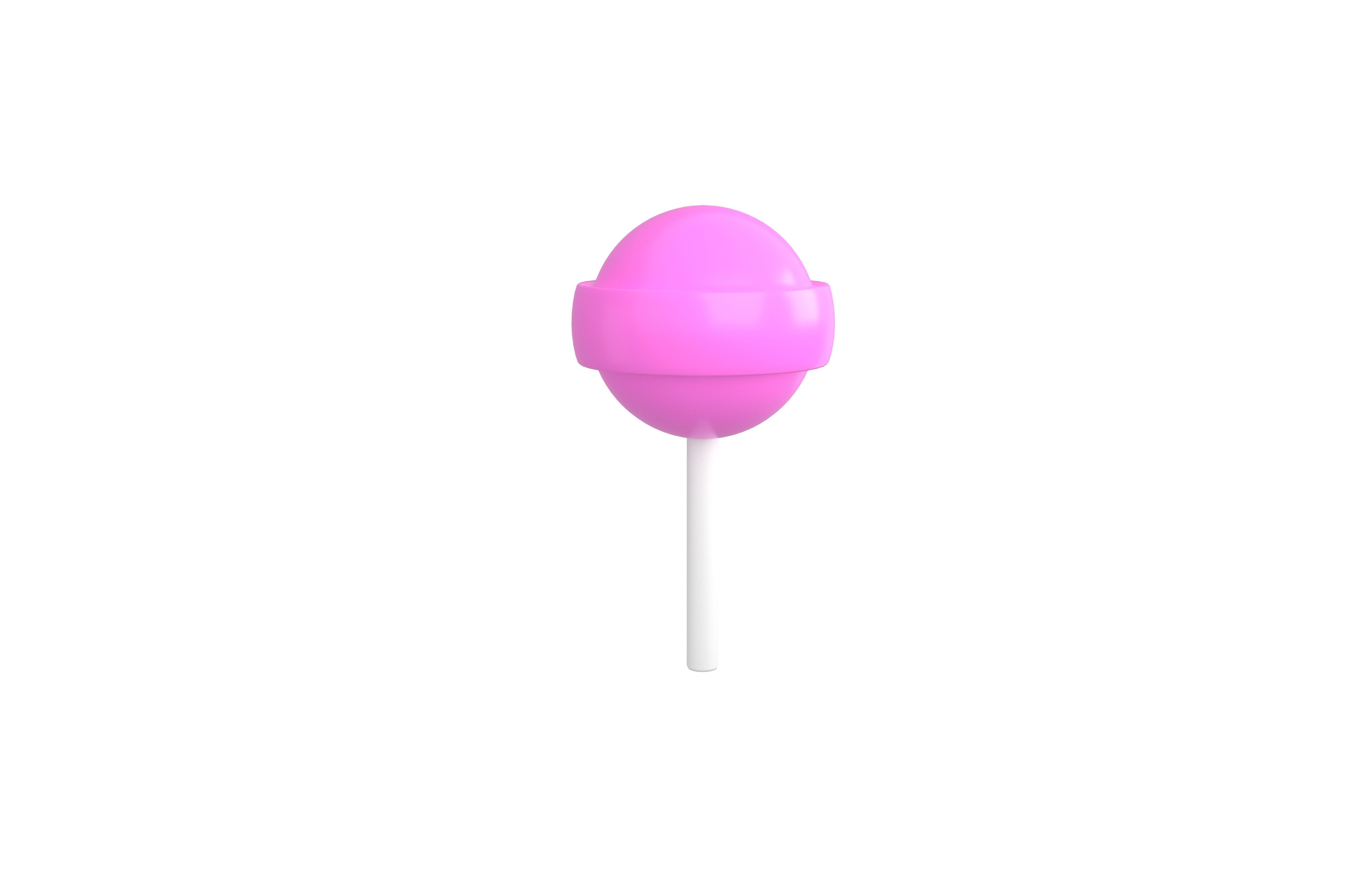 Lollipop v3 016 Low-poly 3D model_3