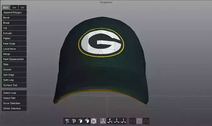 Greenbay  Packers Cap 3D model