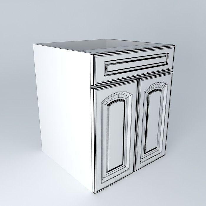 Royal Artycja Kitchen Cabinet D1ST 5 60 82 L P S 3D model_3