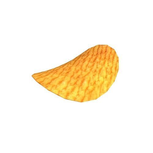 Potato Chips v1 003 Low-poly 3D model