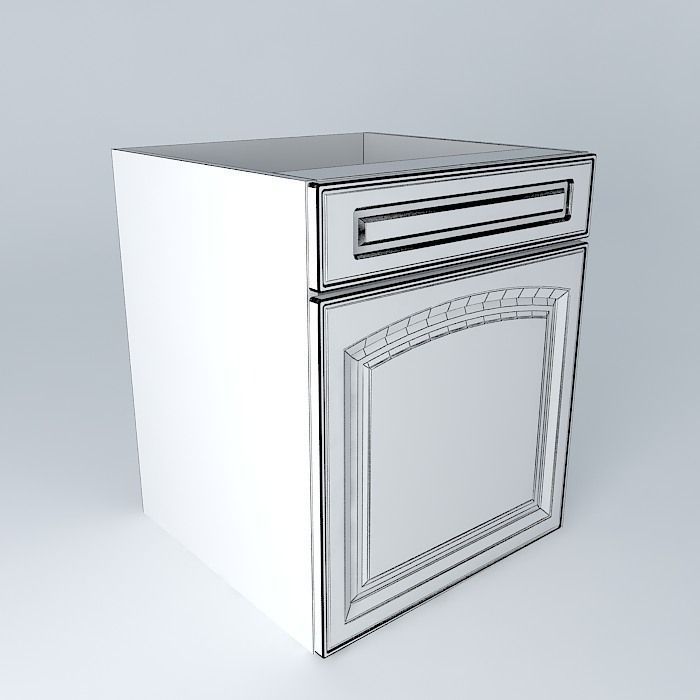 Royal Artycja Kitchen Cabinet D1ST 5 60 82 P S 3D model_3
