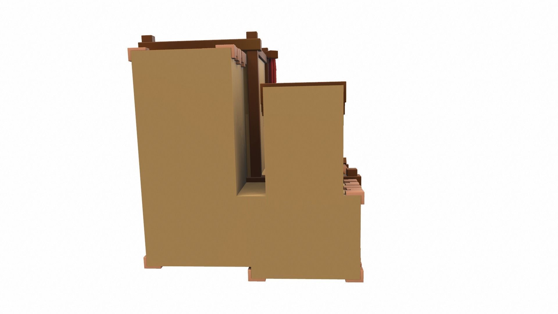 Cartoon house 08 3D model_5