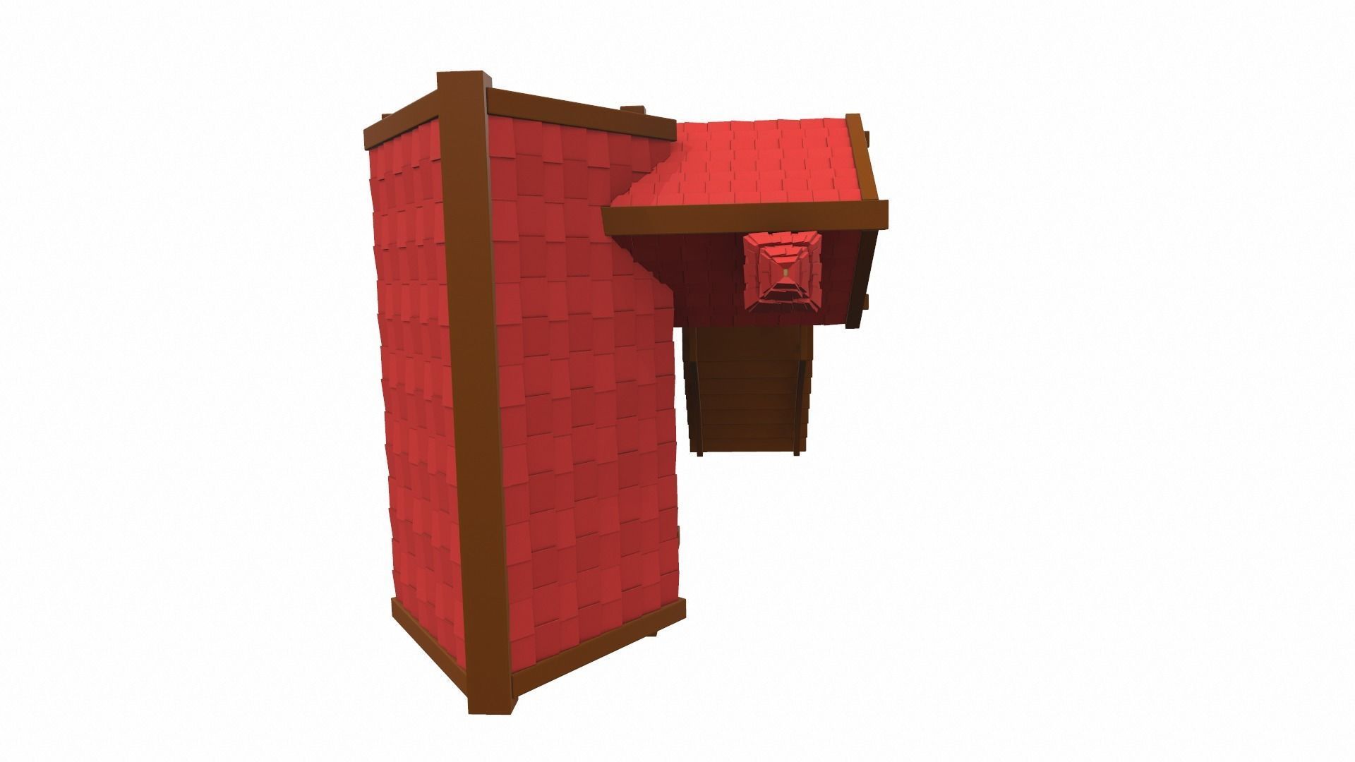 Cartoon house 08 3D model_6