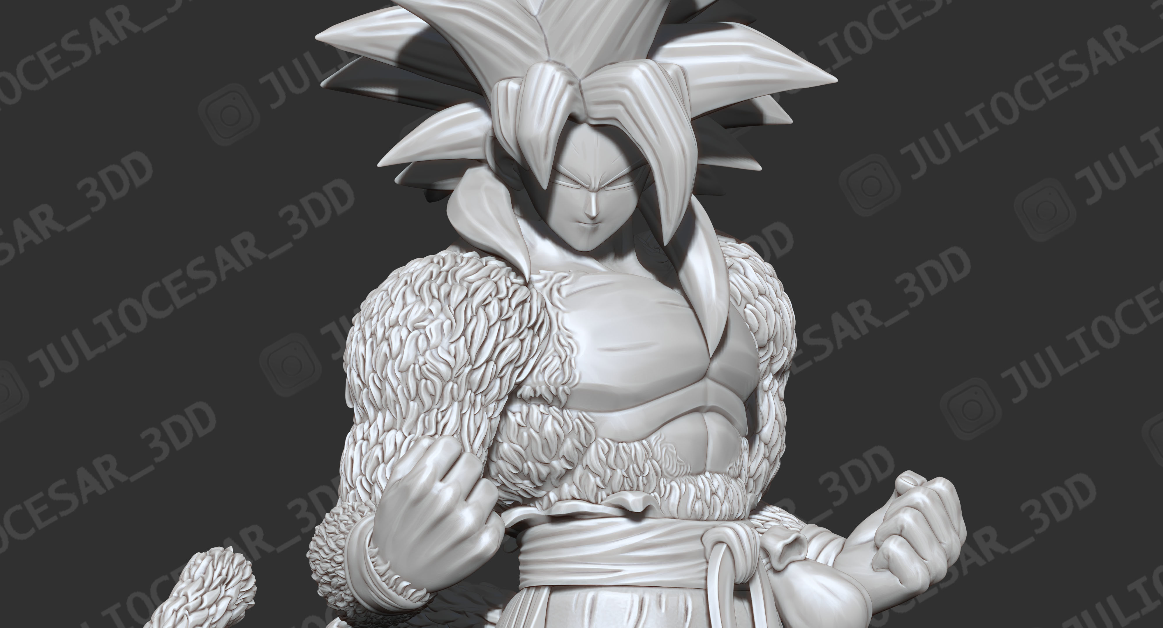 Dragon ball - Xeno Goku SSJ4 time patrol 3D print model_2