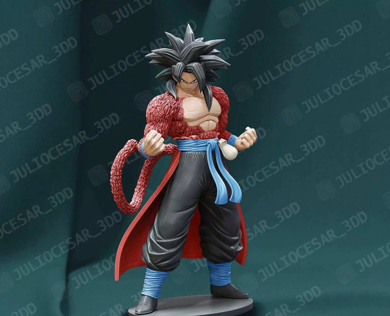 Dragon ball - Xeno Goku SSJ4 time patrol 3D print model_0