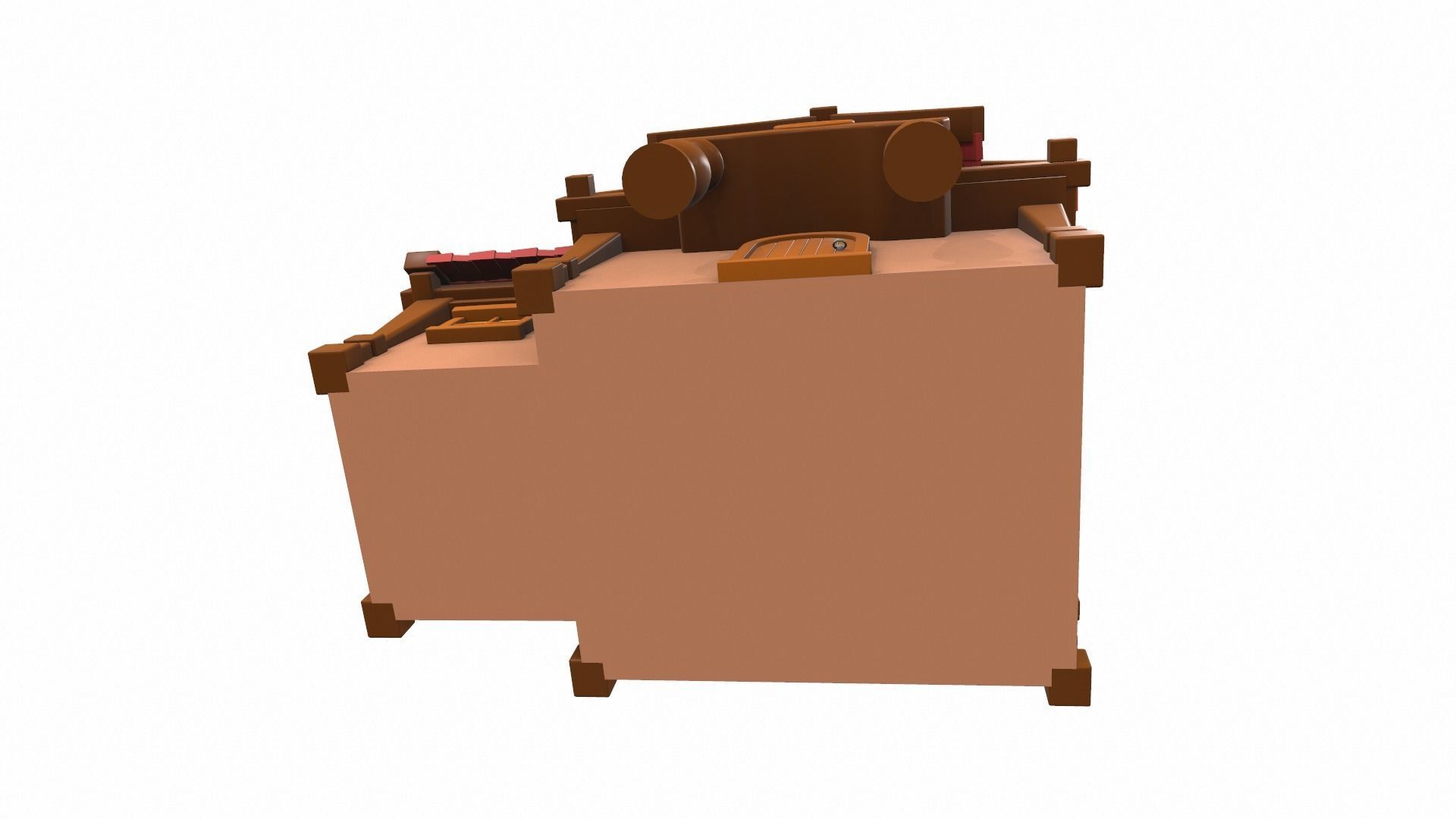 Cartoon house 04 3D model_5