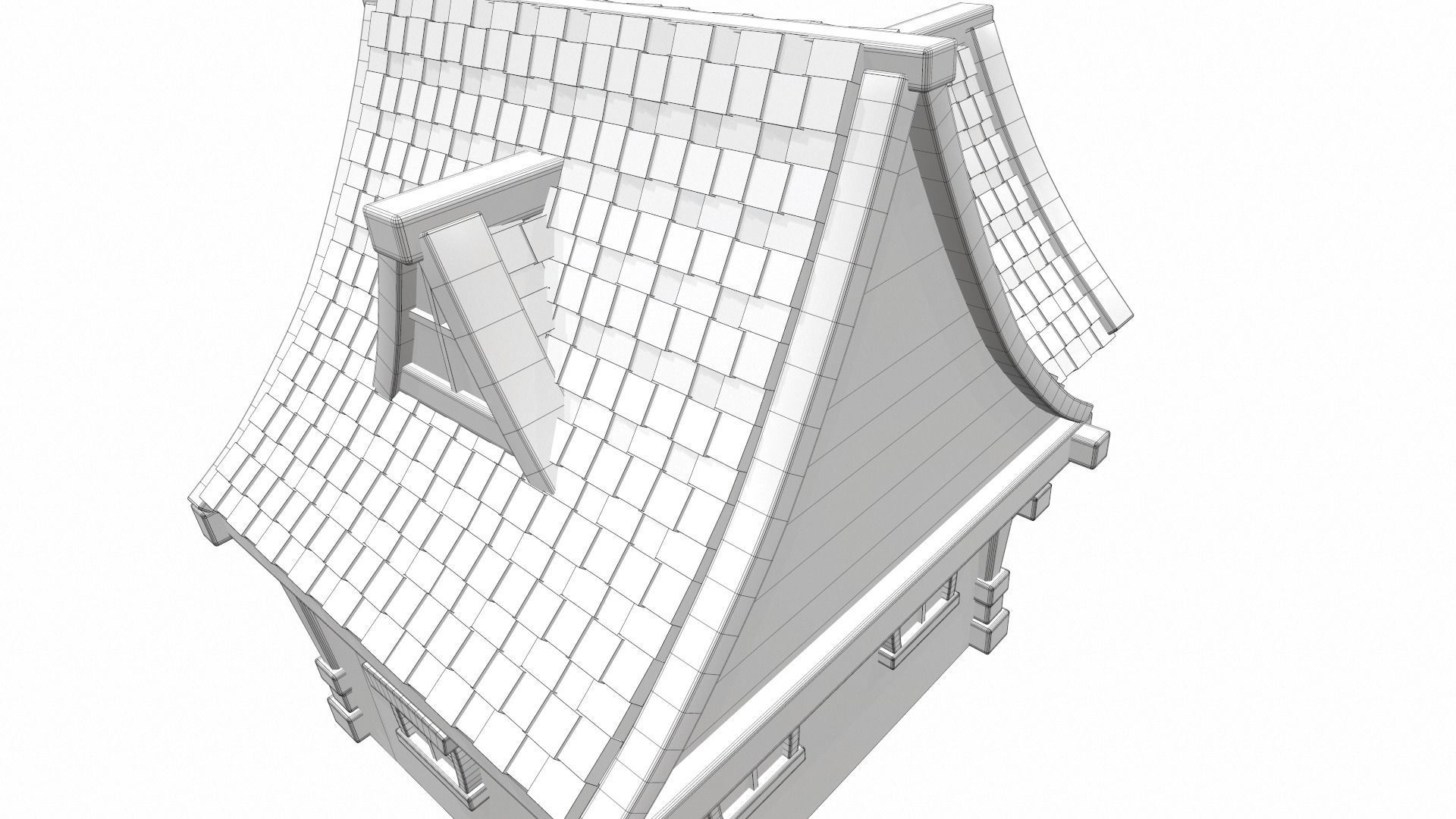 Cartoon house 04 3D model_23