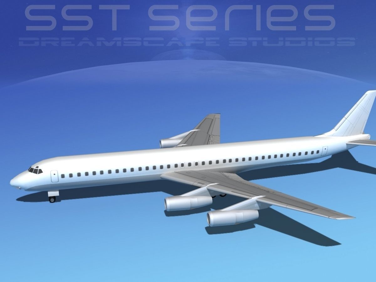 Douglas DC-8-61 LP SS 3D model_9