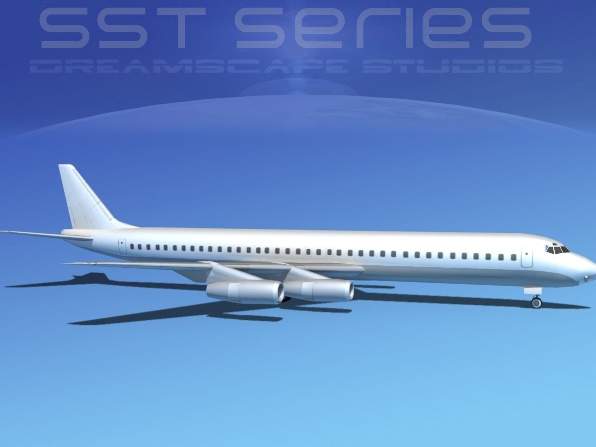 Douglas DC-8-61 LP SS 3D model_3