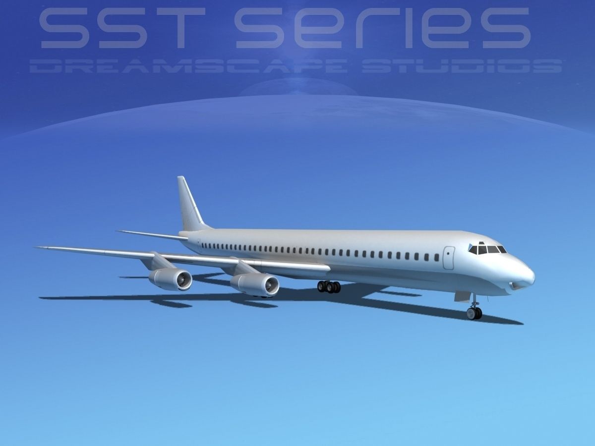 Douglas DC-8-61 LP SS 3D model_2