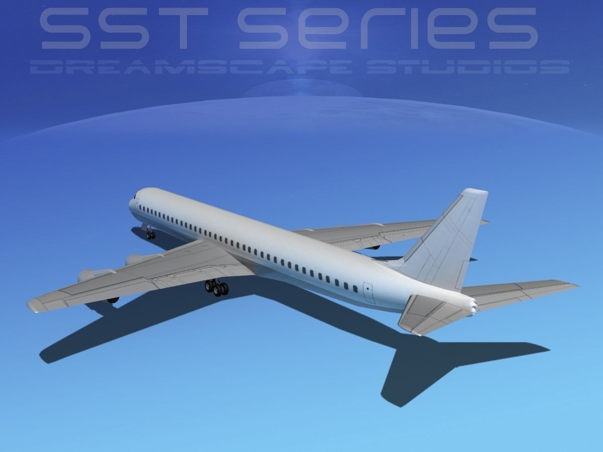 Douglas DC-8-61 LP SS 3D model_7
