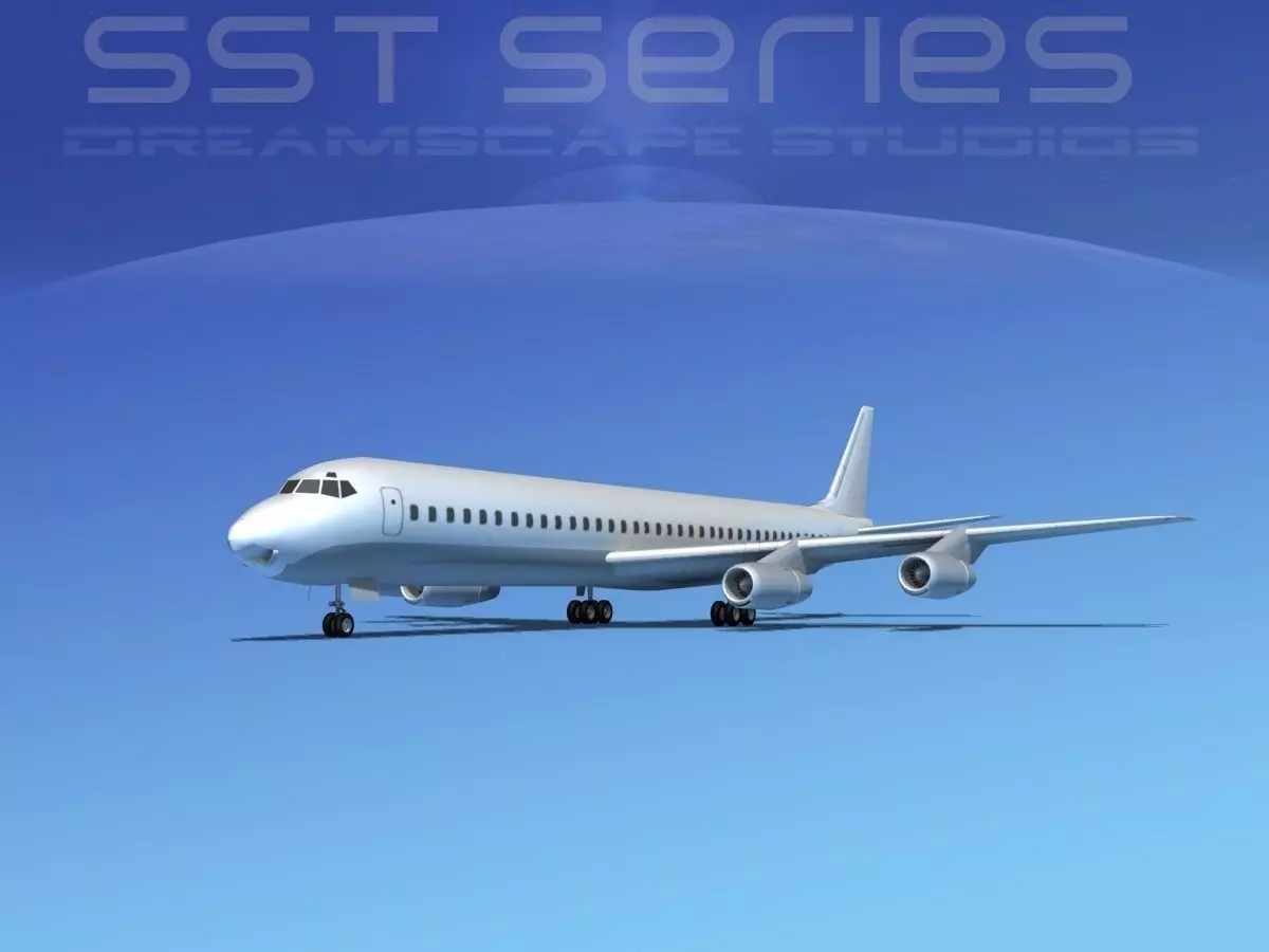 Douglas DC-8-61 LP SS 3D model_0