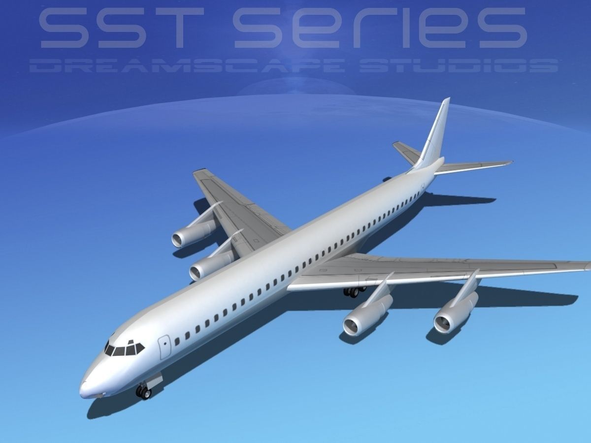 Douglas DC-8-61 LP SS 3D model_10