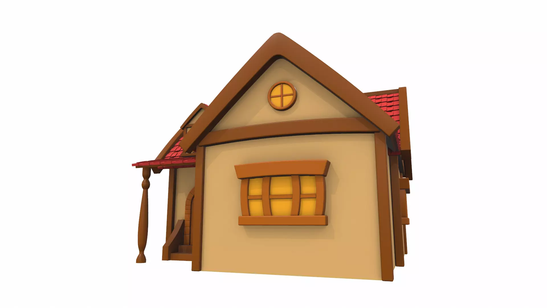 Cartoon house 03 3D model