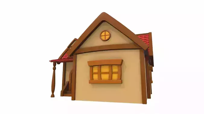 Cartoon house 03 3D model