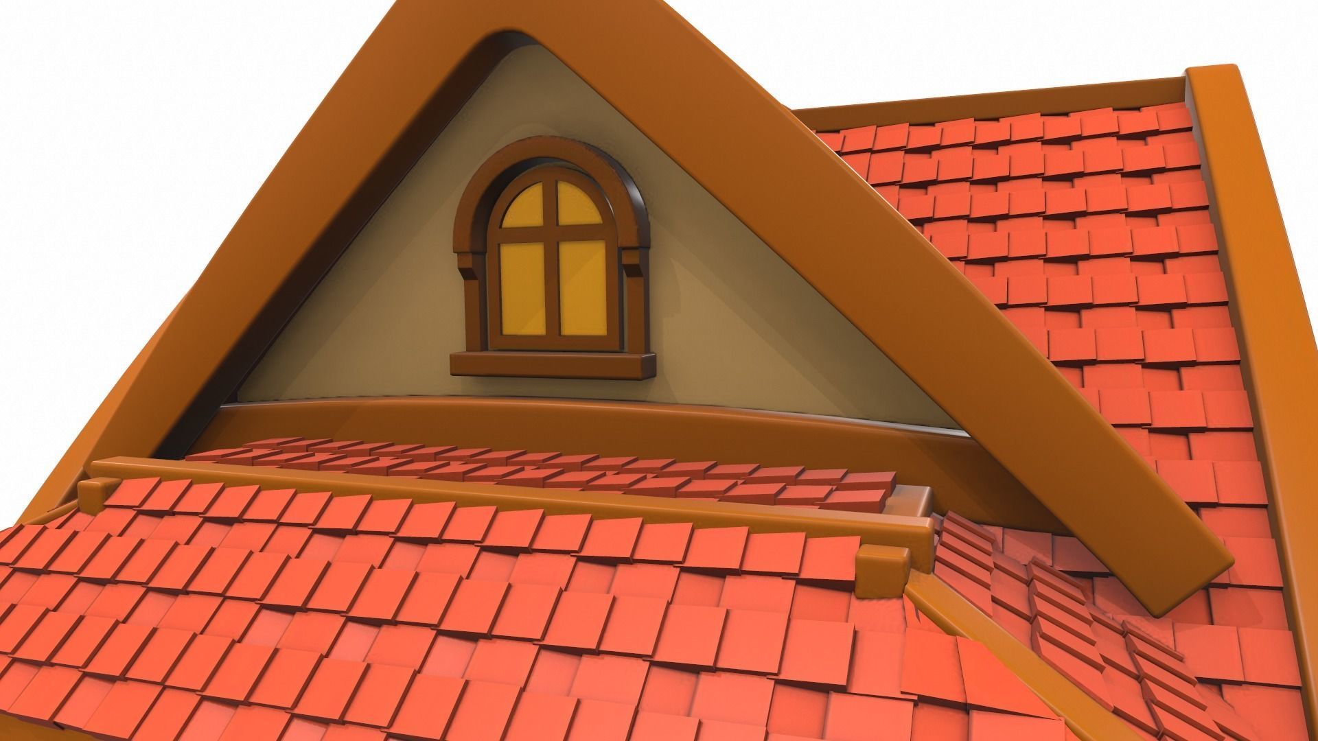 Cartoon house 02 3D model_11