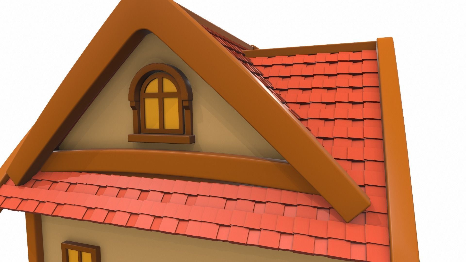 Cartoon house 02 3D model_13