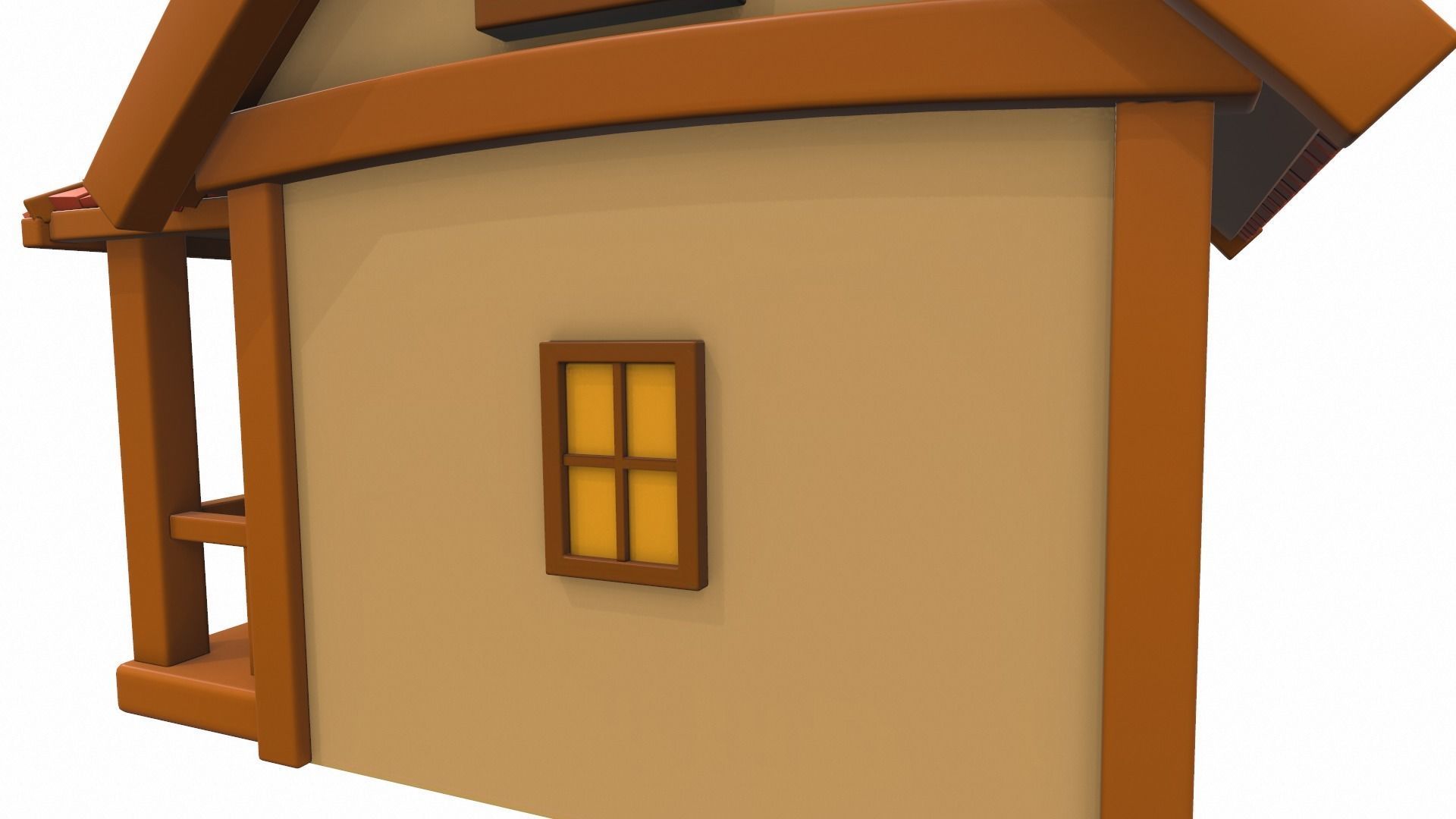 Cartoon house 02 3D model_10