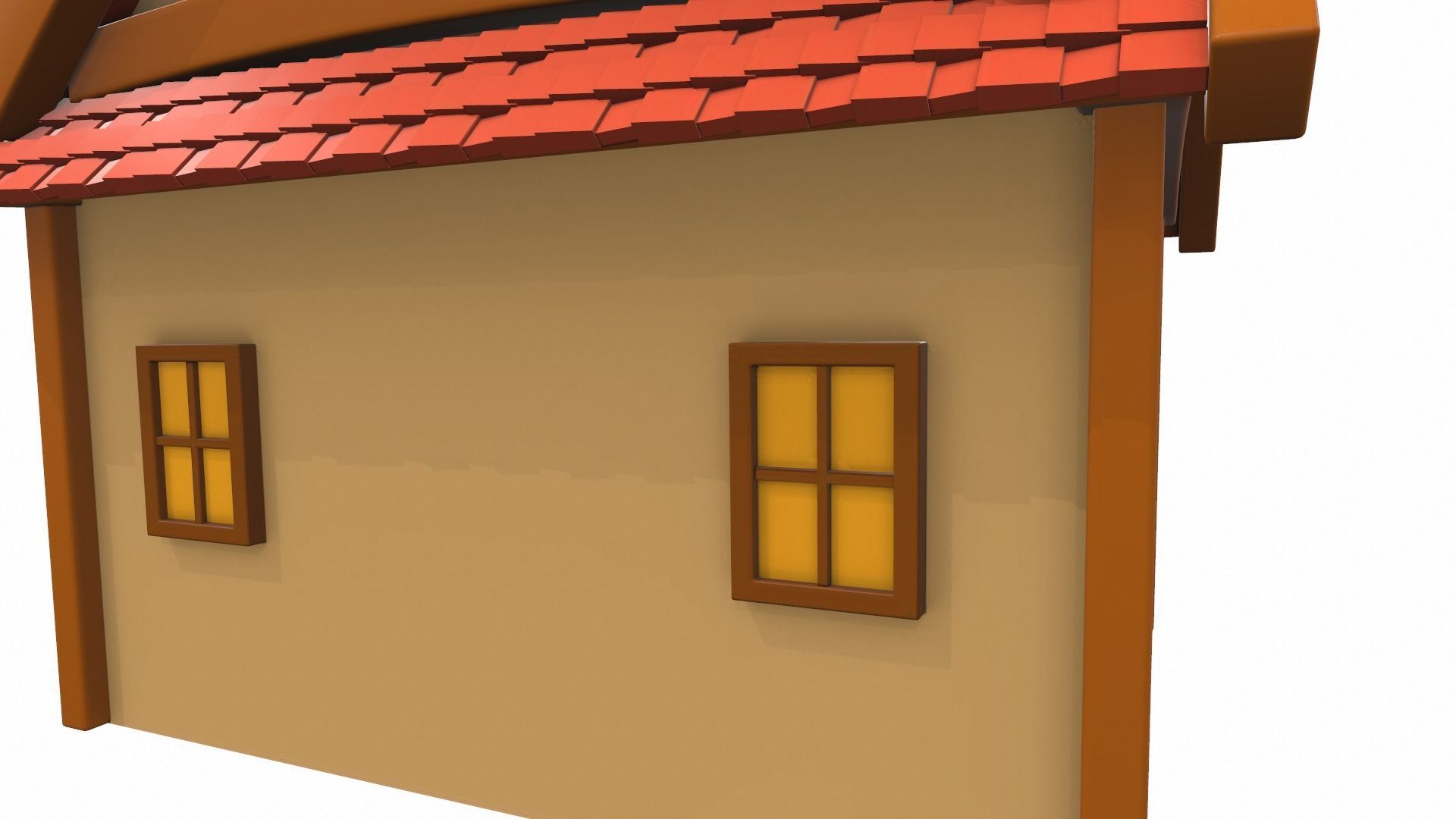 Cartoon house 02 3D model_9