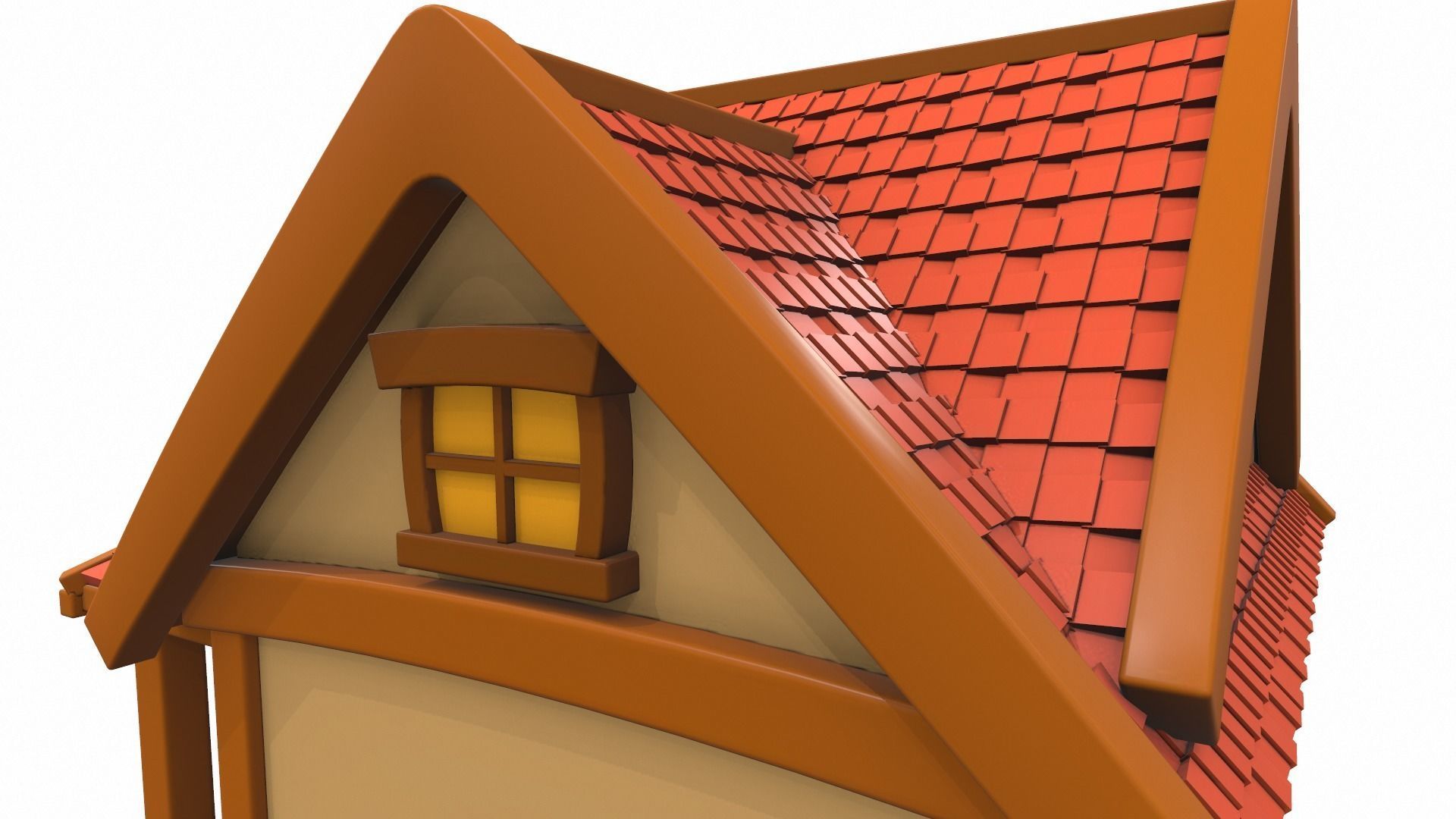 Cartoon house 02 3D model_14