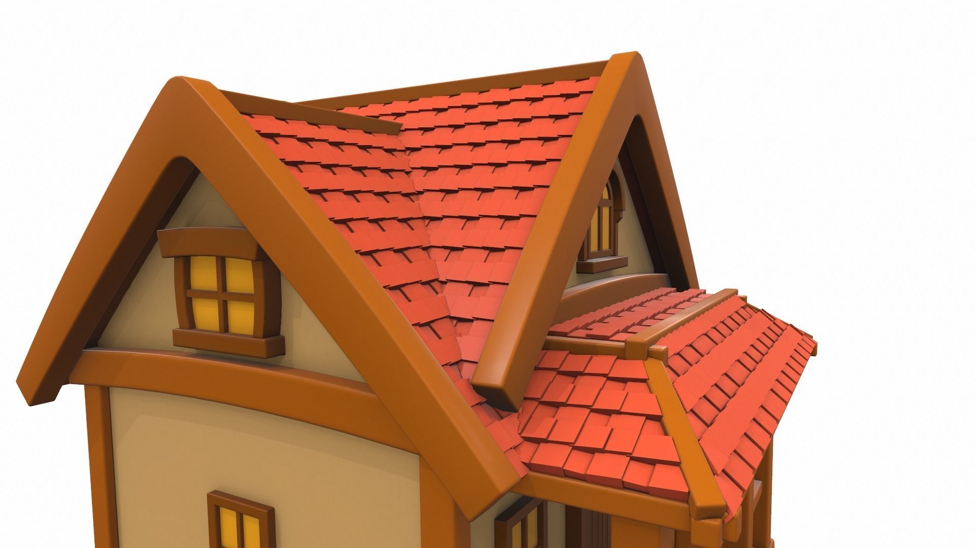 Cartoon house 02 3D model_12