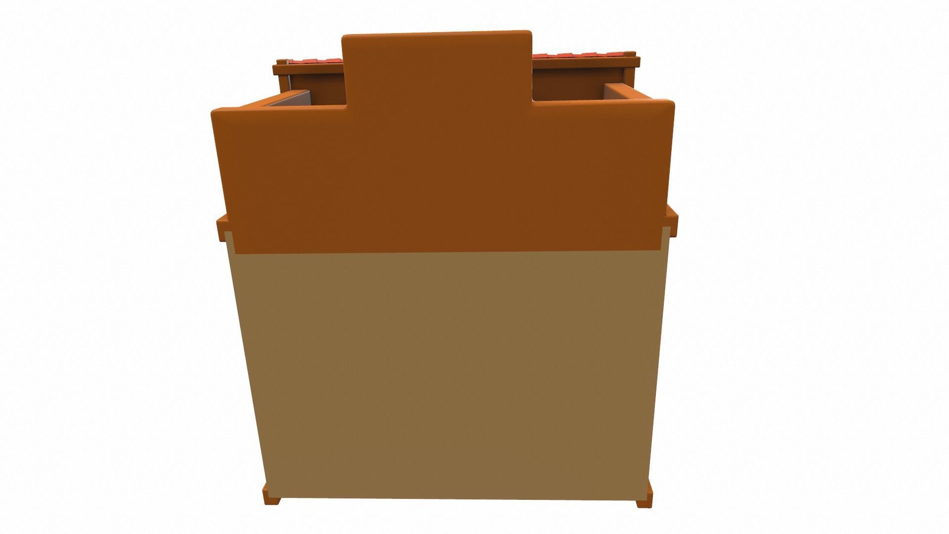 Cartoon house 02 3D model_5