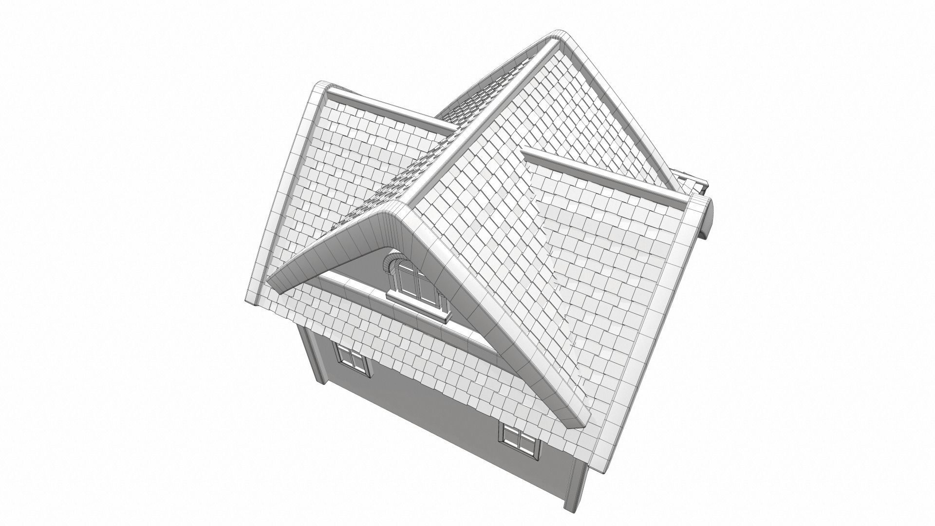 Cartoon house 02 3D model_22