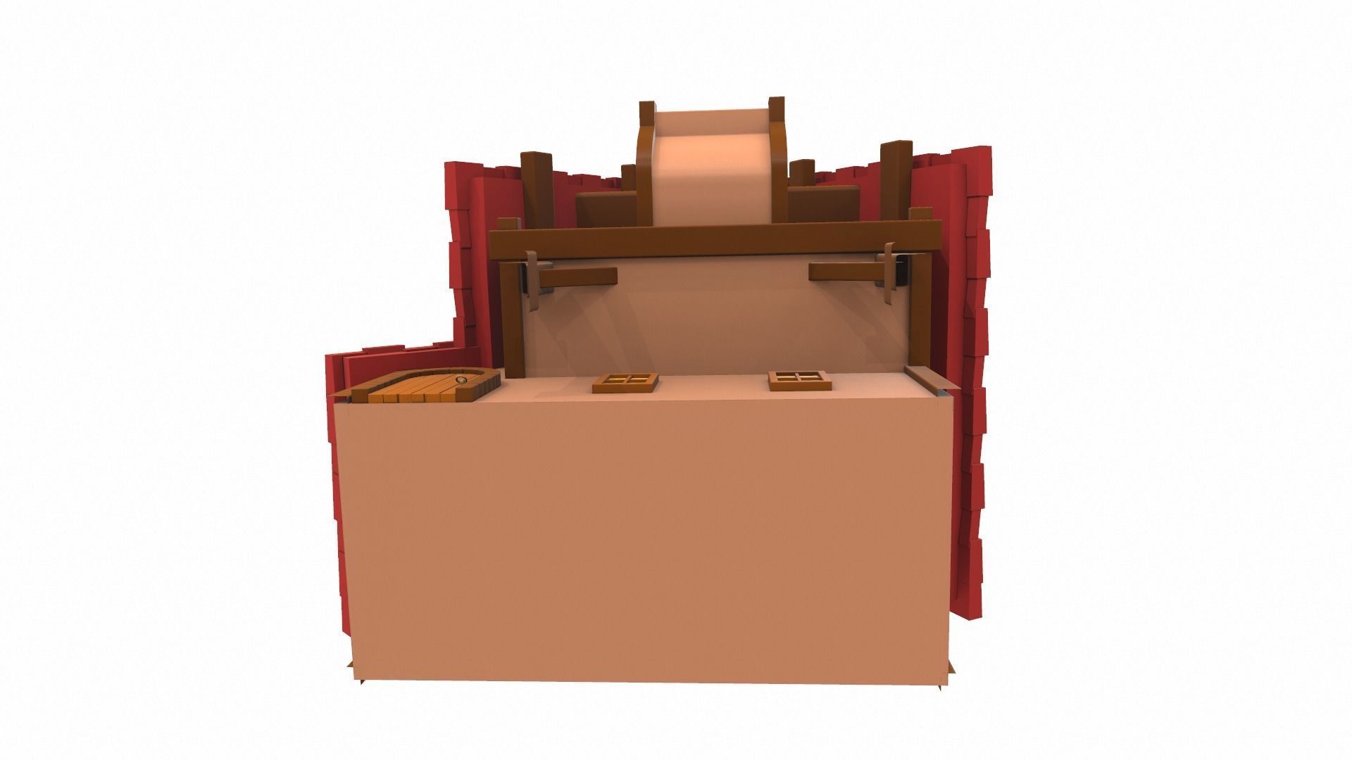 Cartoon house 11 3D model_5