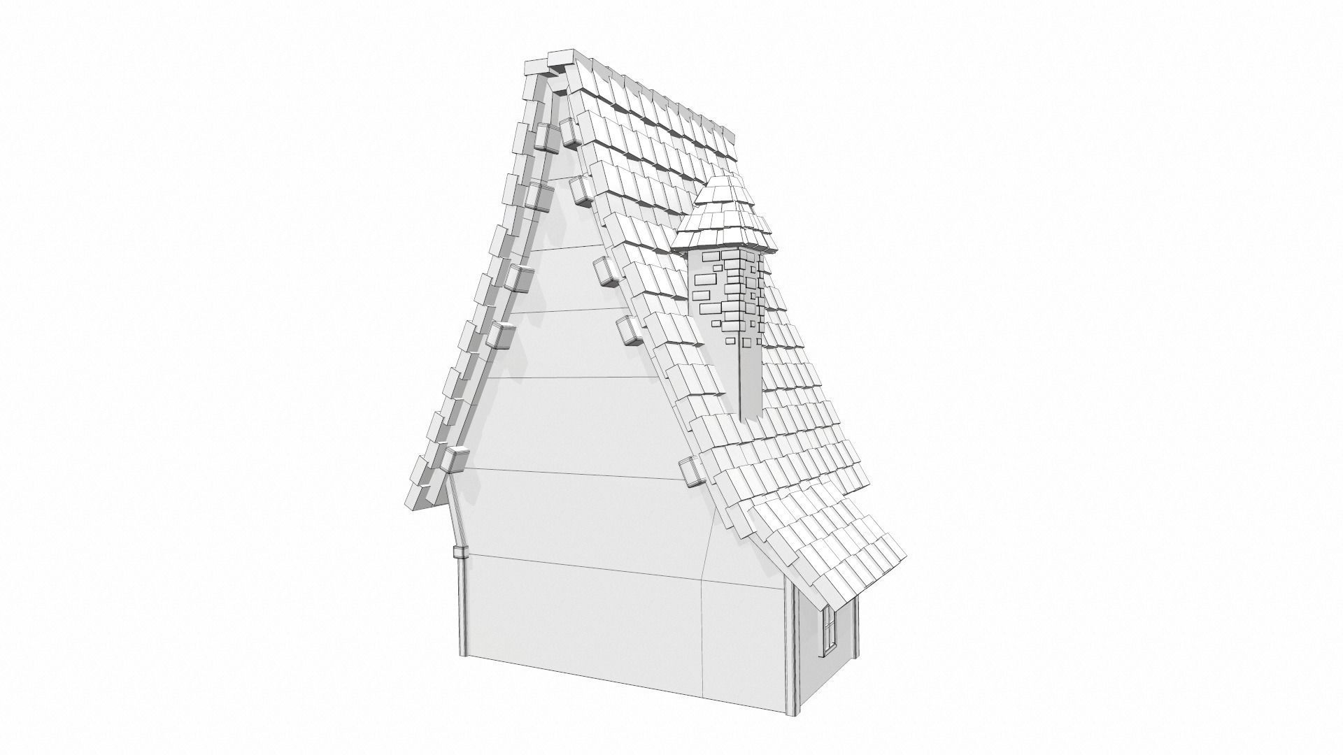 Cartoon house 11 3D model_15