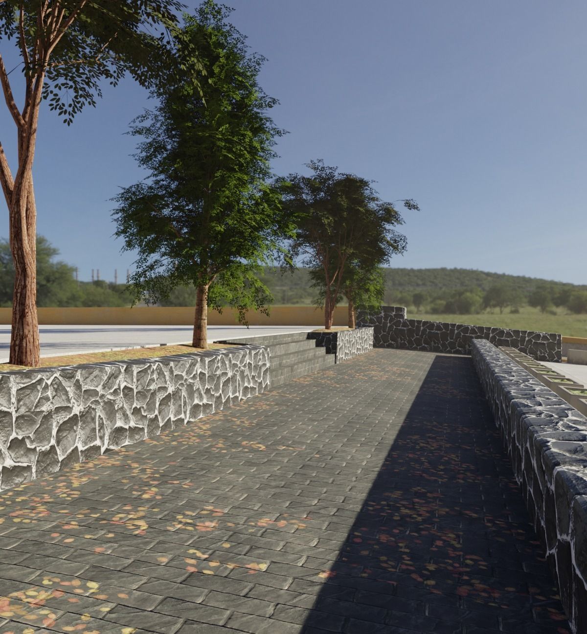 Satelite Towers Low-poly 3D model_6