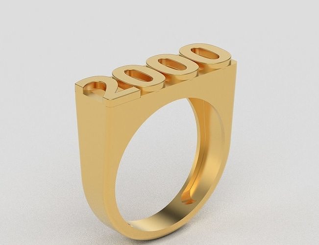 year ring 2000 3D print model