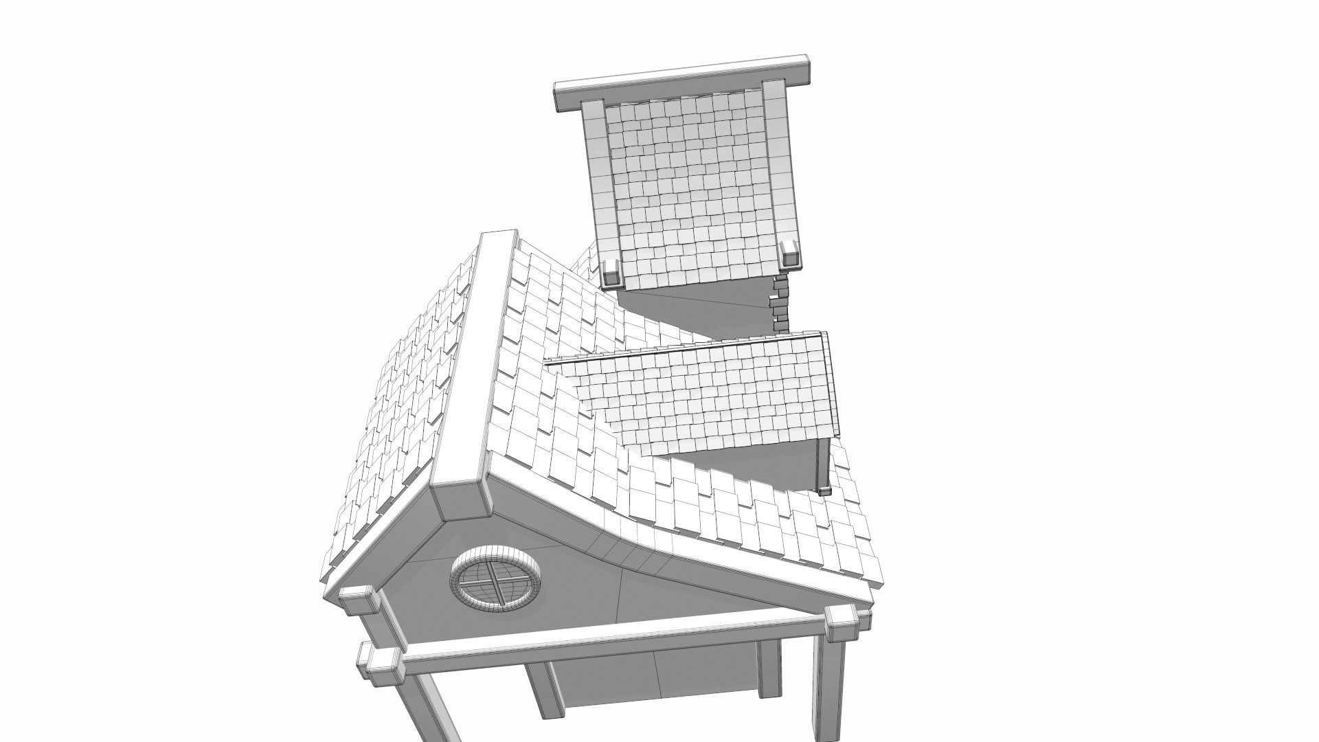 Cartoon house 13 3D model_17