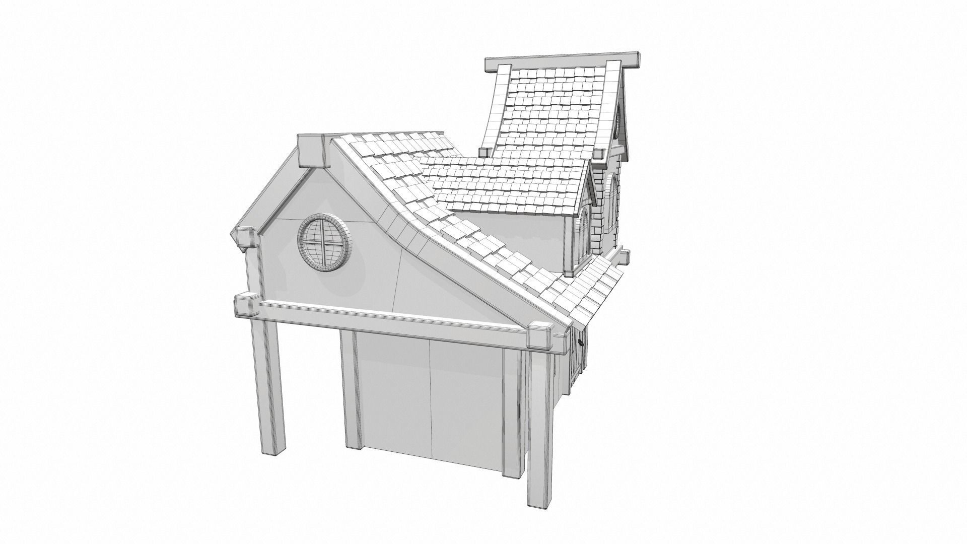Cartoon house 13 3D model_13