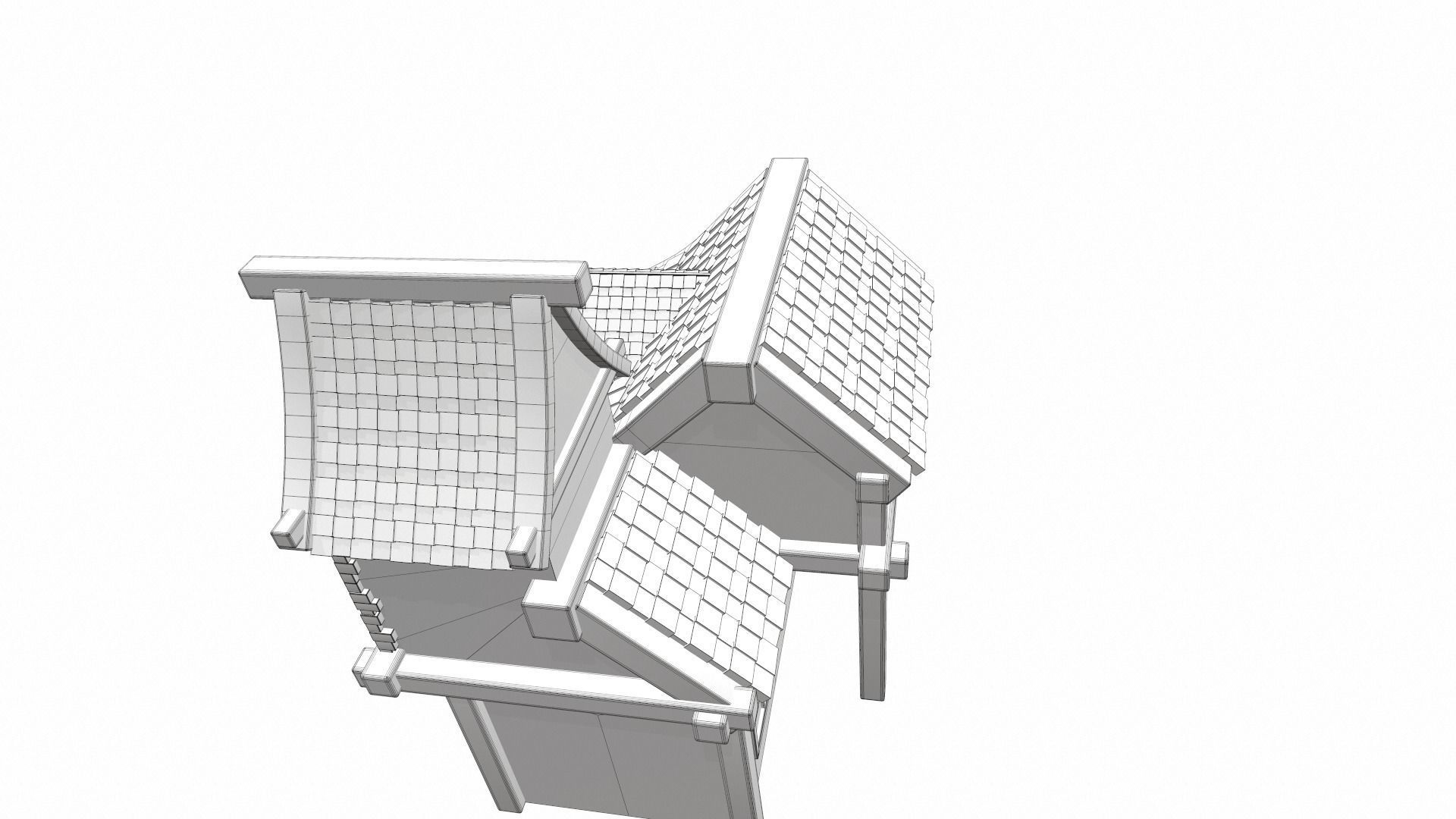 Cartoon house 13 3D model_19