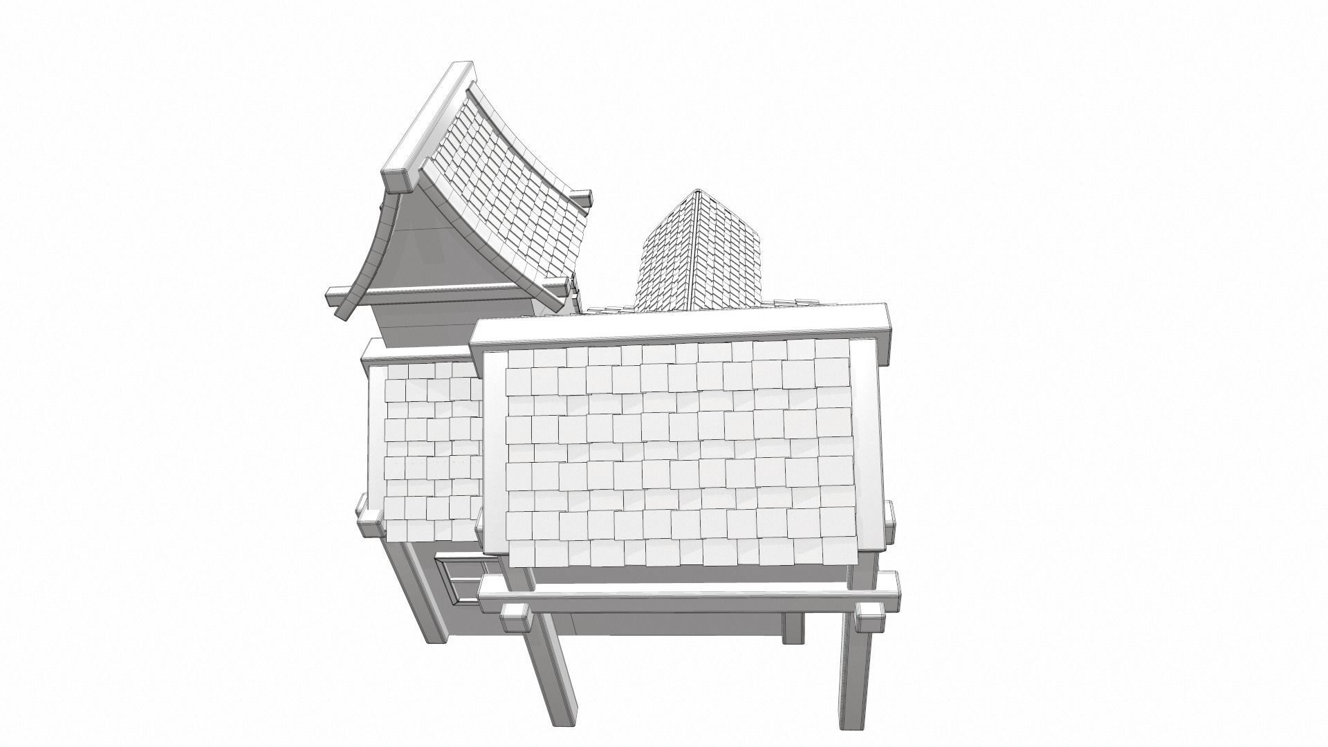 Cartoon house 13 3D model_18