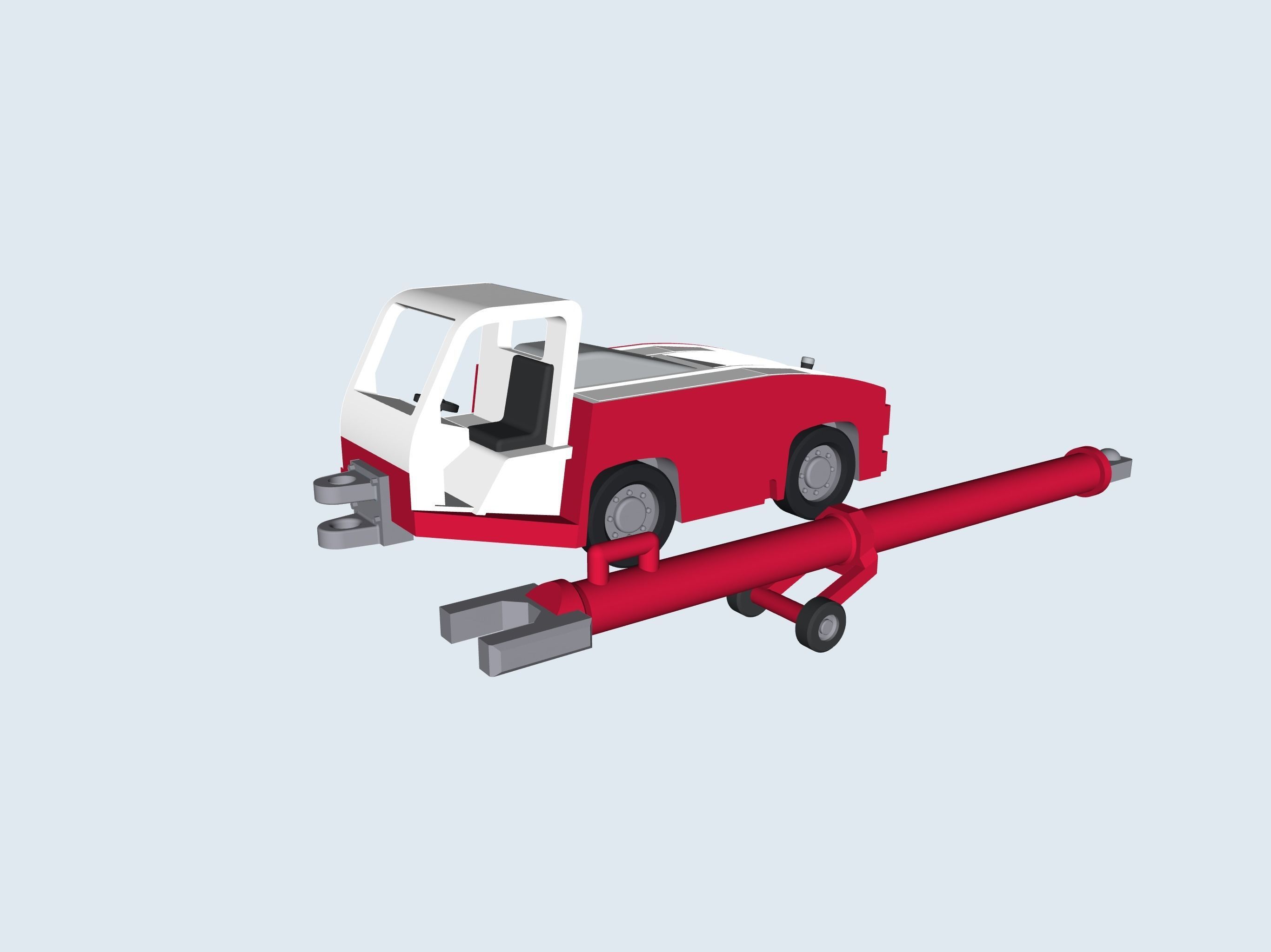 TLD TMX 150 pushback tractor 3D print model_4