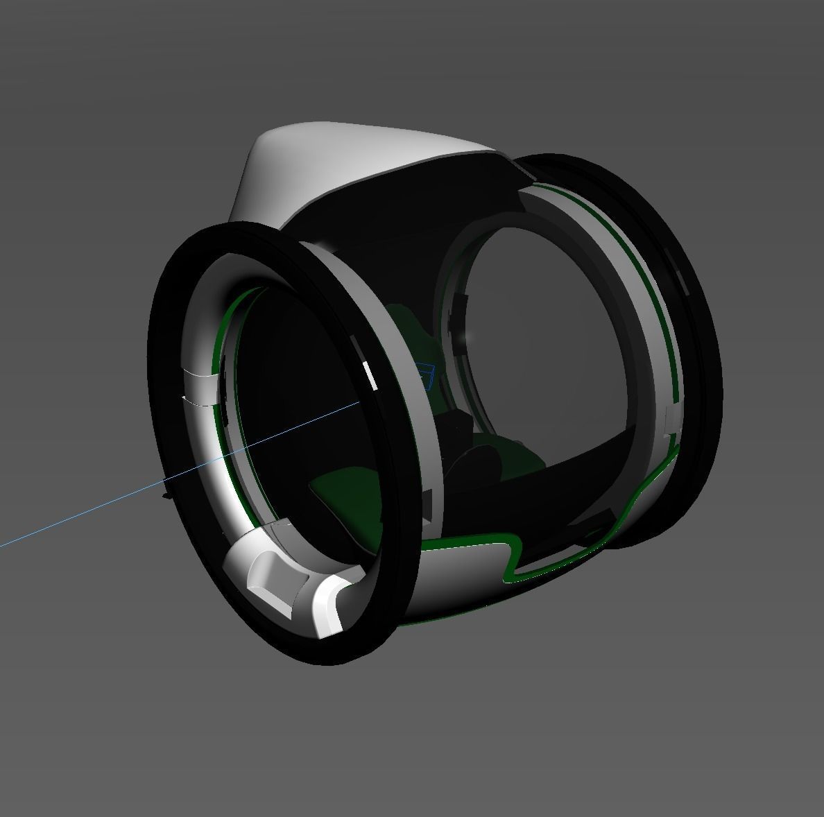 Uber Electric Taxy Concept Car Vray realistic 3d model 3D model_10