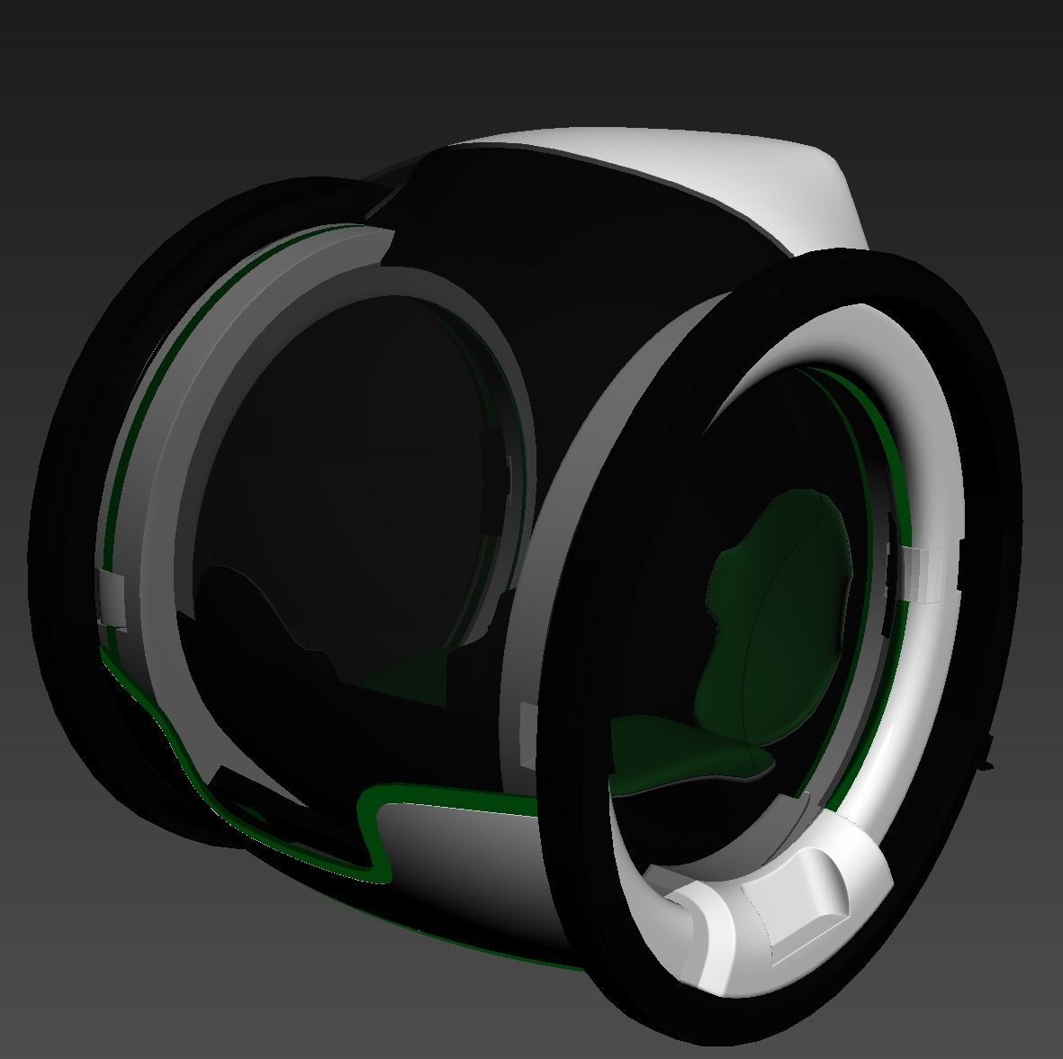 Uber Electric Taxy Concept Car Vray realistic 3d model 3D model_7