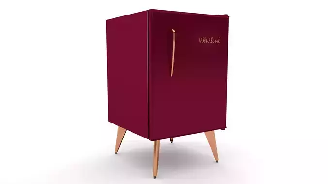 Fridge Vintage - Wine Red- Whirlpool 