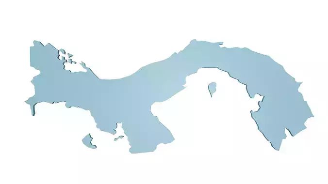 Panama silhouette of state of michigan