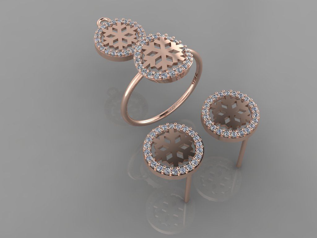 A01- Diamond set 3D print model_1