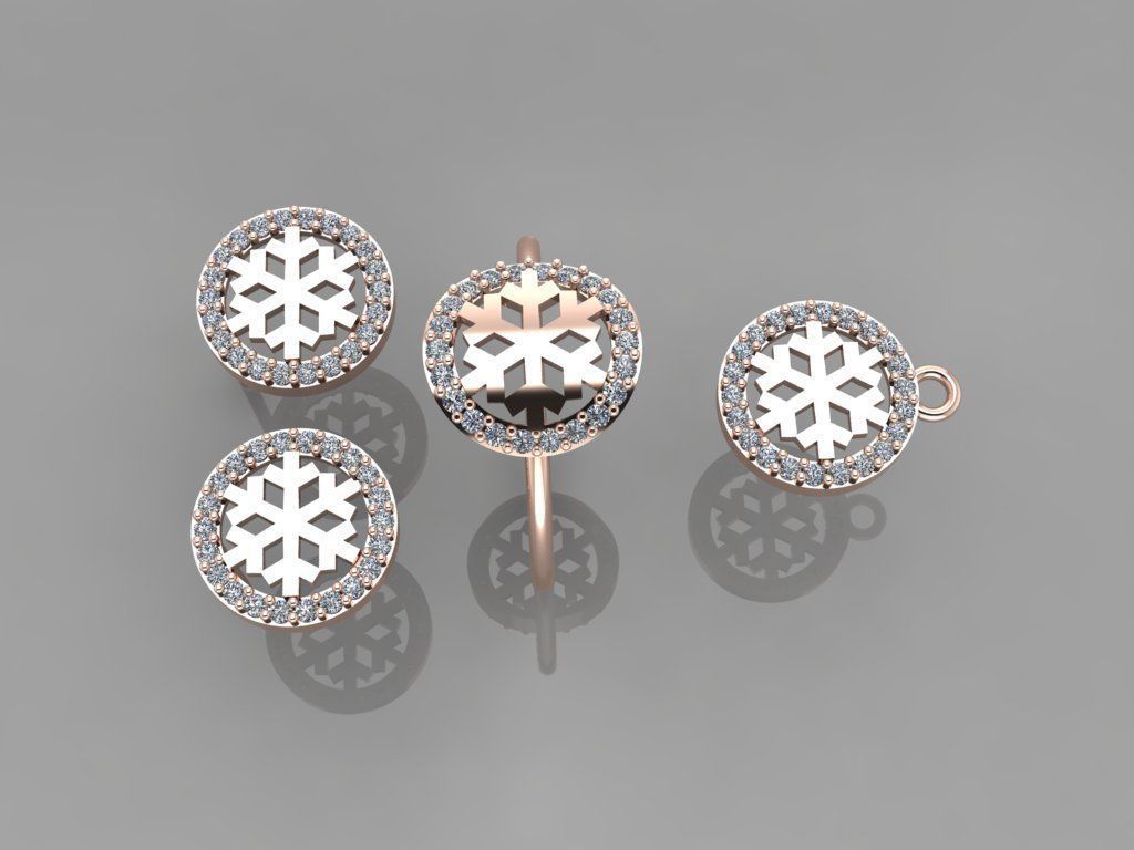 A01- Diamond set 3D print model_4