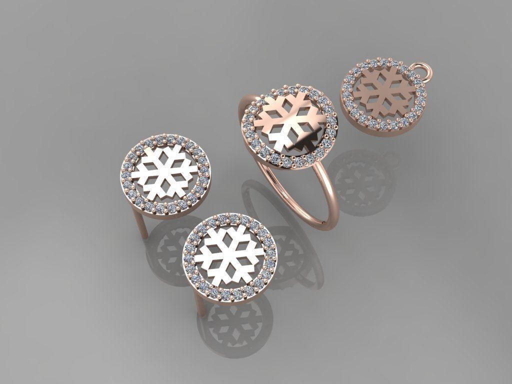 A01- Diamond set 3D print model_2