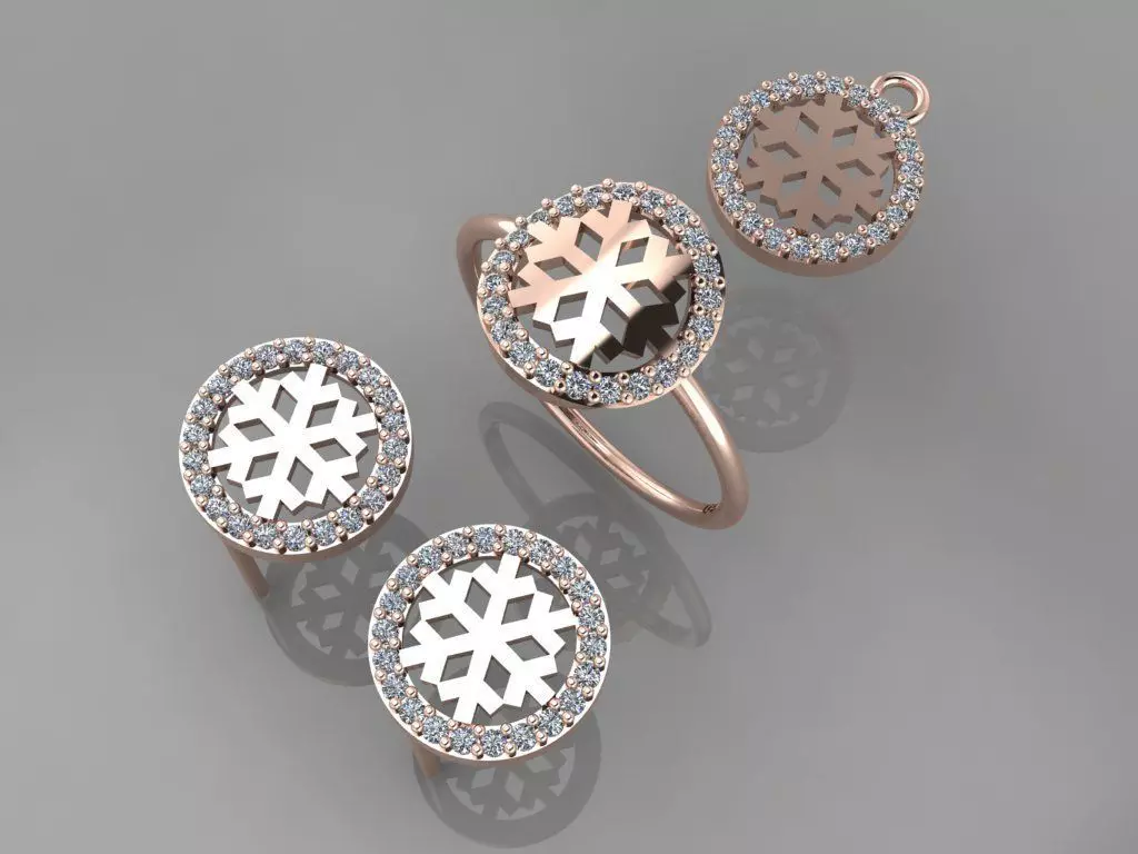 A01- Diamond set 3D print model_0