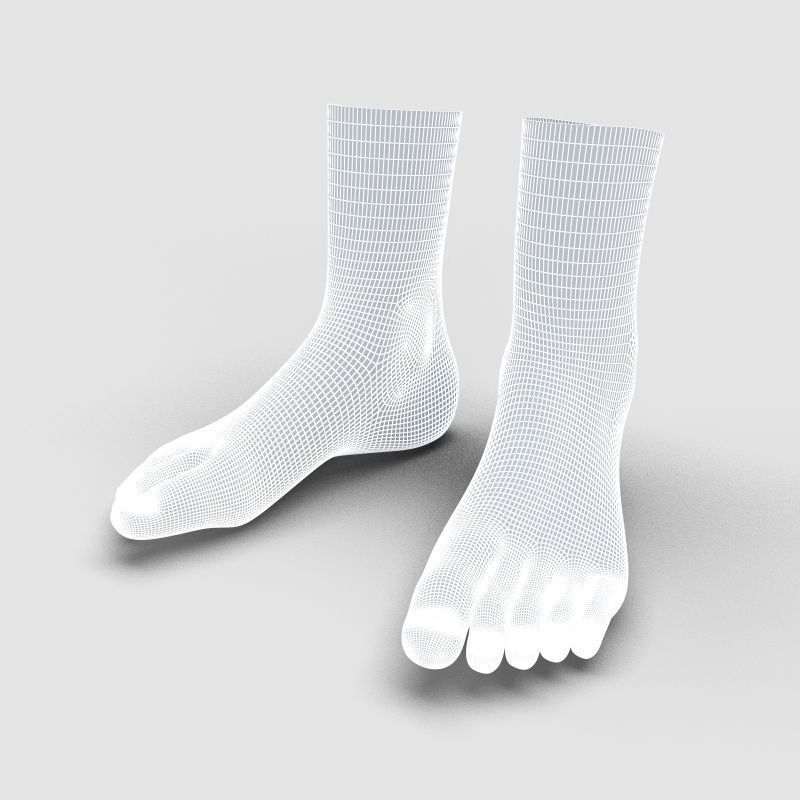  Man Feet 3D model_5
