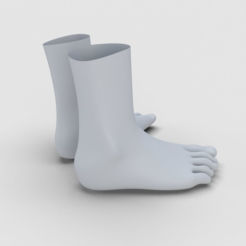  Man Feet 3D model_3