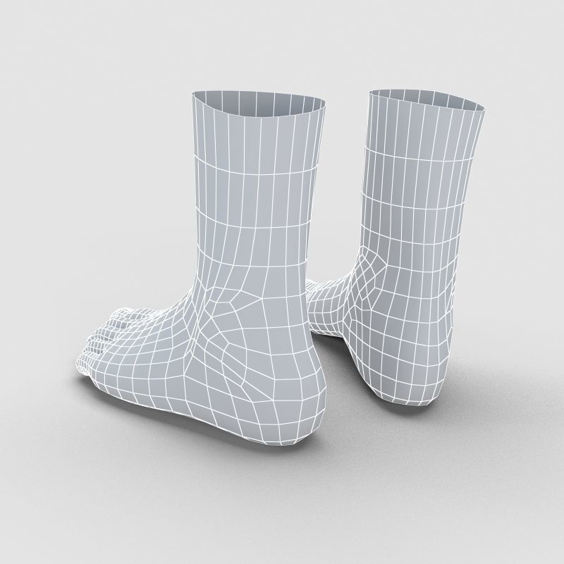  Man Feet 3D model_7