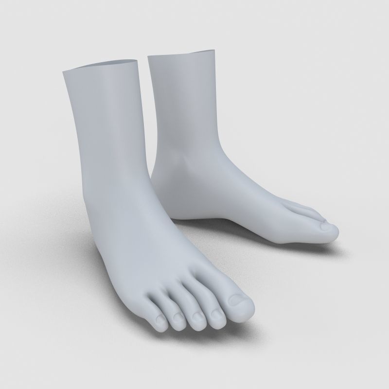  Man Feet 3D model_2