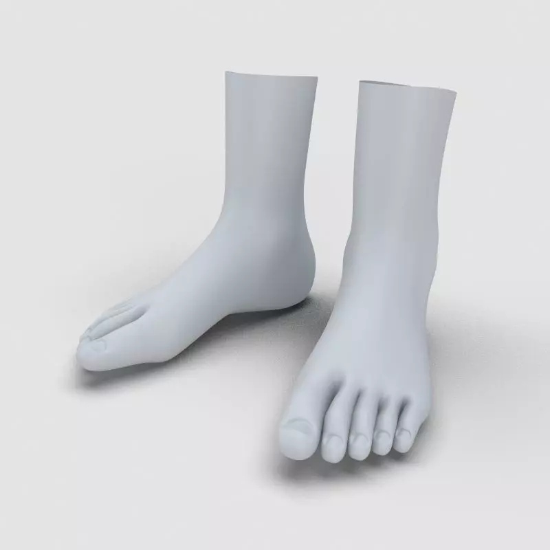  Man Feet 3D model_0