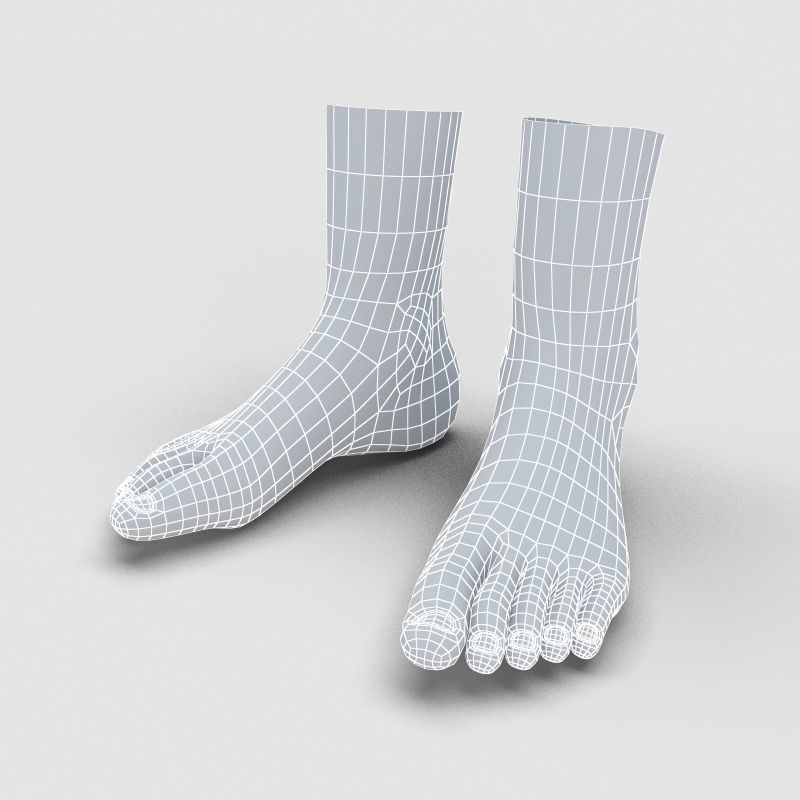  Man Feet 3D model_6